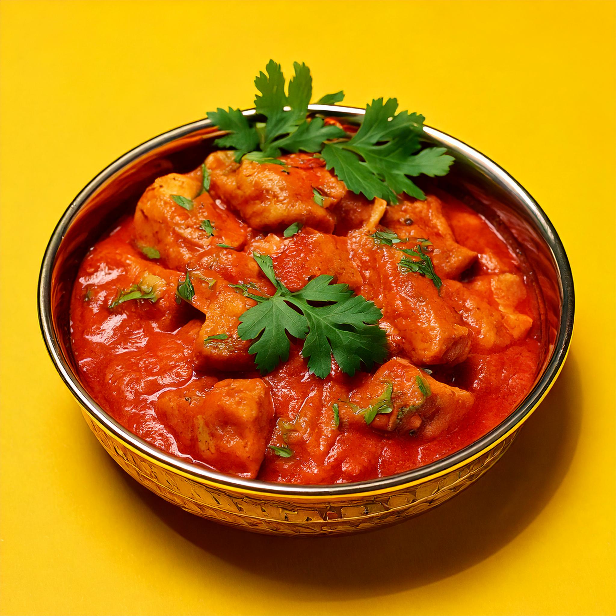 Chicken Tikka Masala — grillet kylling i krydret tomatsauce